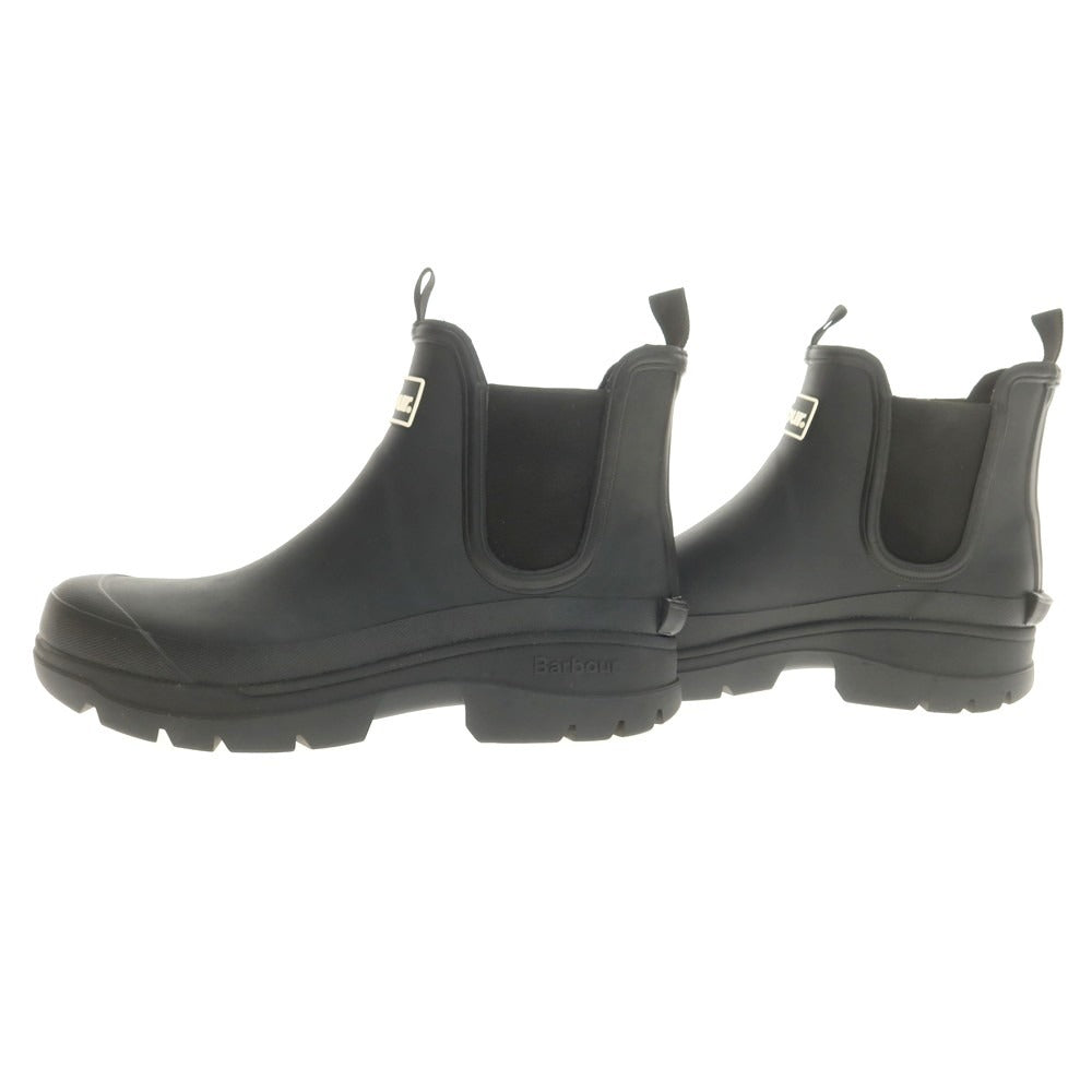 【中古】バブアー Barbour 2025年春夏 ラバー サイドゴアブーツ レインブーツ ブラック【 8 】【 状態ランクA 】【 メンズ 】