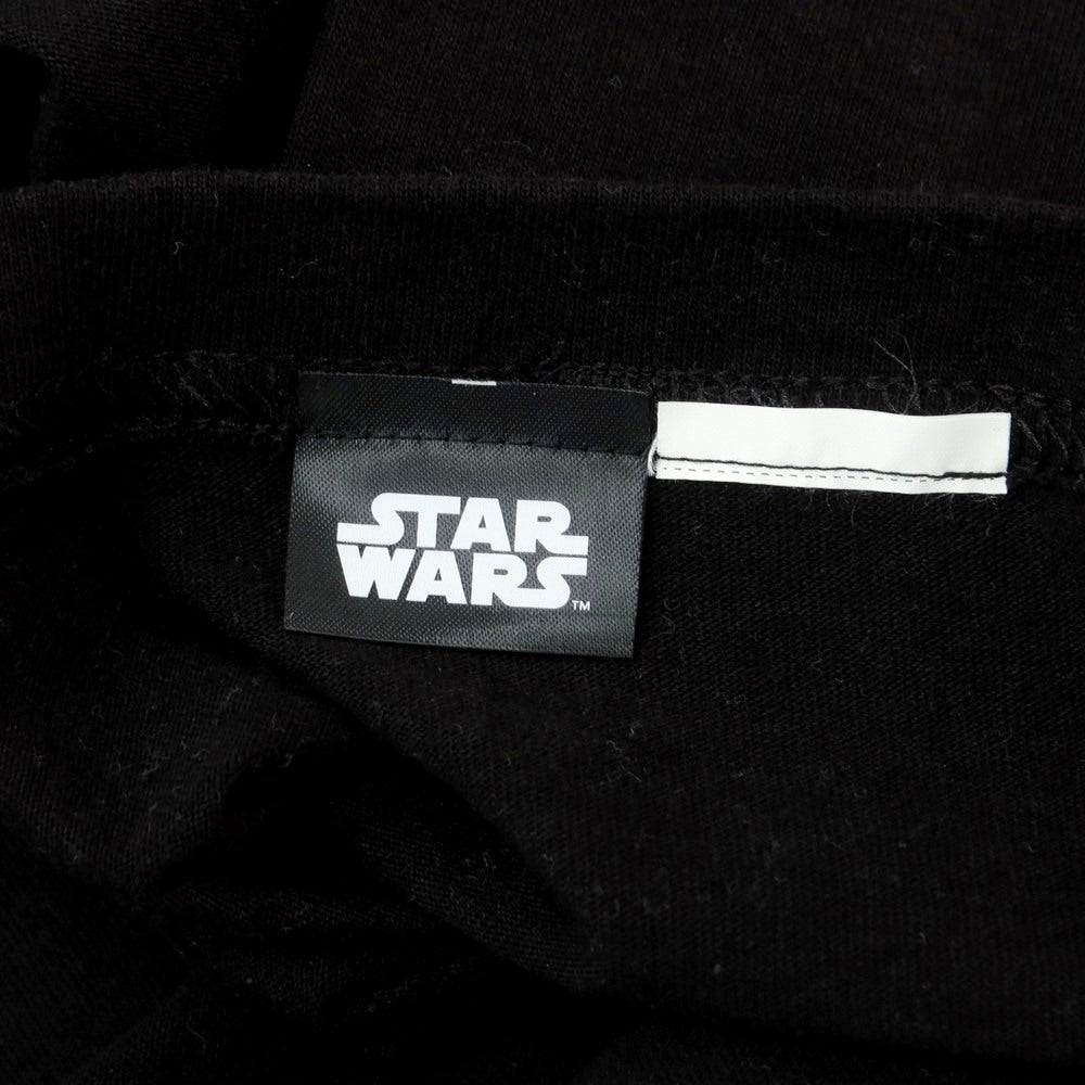 【中古】フラグスタフ F-LAGSTUF-F × STARWARS コットン系 クルーネック 半袖Ｔシャツ ブラック【 表記なし（L位） 】【 状態ランクB 】【 メンズ 】[EPD]