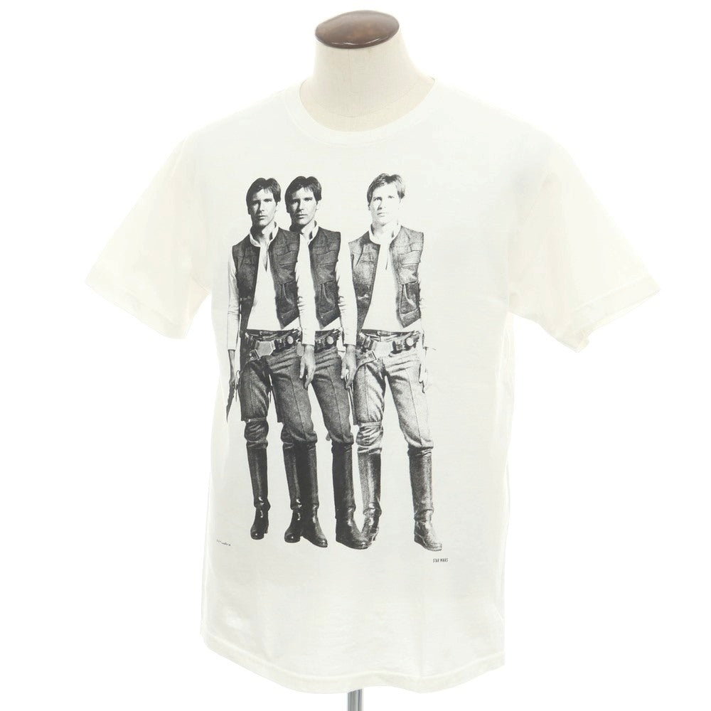 【中古】フラグスタフ F-LAGSTUF-F × STARWARS コットン系 クルーネック 半袖Ｔシャツ ホワイト【 表記なし（L位） 】【 状態ランクB 】【 メンズ 】