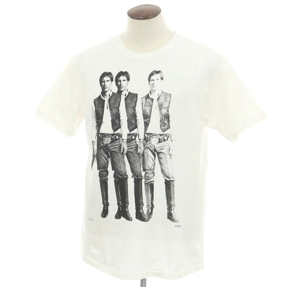 【中古】フラグスタフ F-LAGSTUF-F × STARWARS コットン系 クルーネック 半袖Ｔシャツ ホワイト【 表記なし（L位） 】【 状態ランクB 】【 メンズ 】