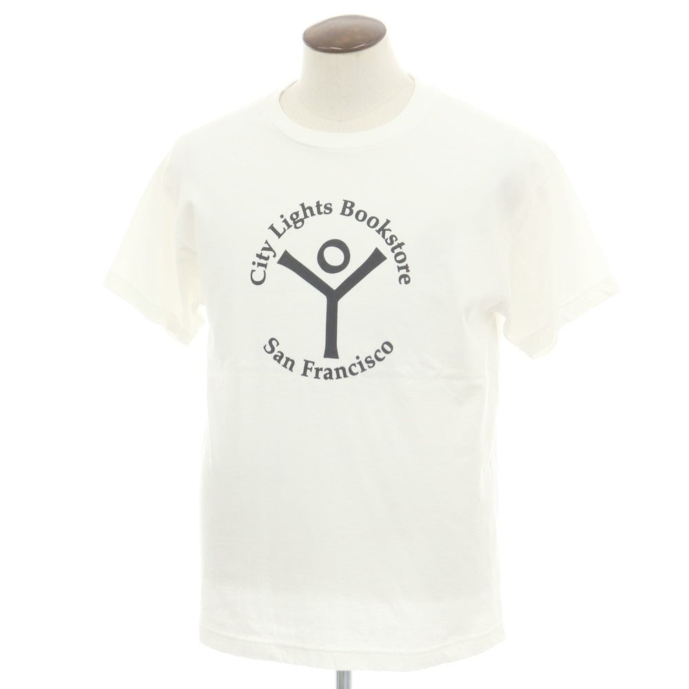 【中古】シティライツ ブックストア City Lights Bookstore コットン クルーネック 半袖Ｔシャツ ホワイト【 L 】【 状態ランクA 】【 メンズ 】