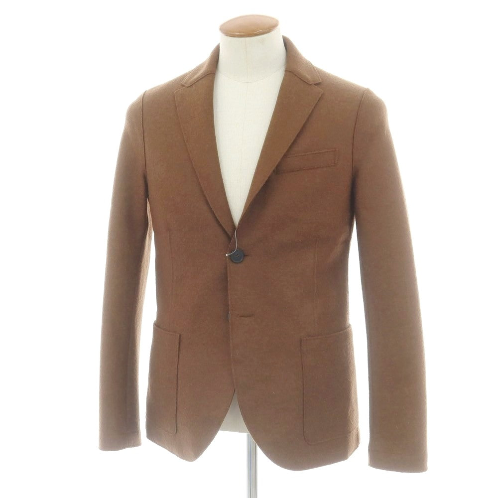 【中古】ハリスワーフロンドン HARRIS WHARF LONDON ウール カジュアルジャケット ブラウン【 46 】【 状態ランクB 】【 メンズ 】