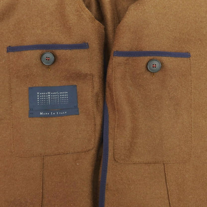 【中古】ハリスワーフロンドン HARRIS WHARF LONDON ウール カジュアルジャケット ブラウン【 46 】【 状態ランクB 】【 メンズ 】