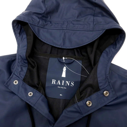 【中古】レインズ RAINS ナイロン フーデッドコート ネイビー【 M/L 】【 状態ランクC 】【 メンズ 】