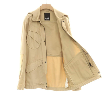 【中古】デンハム DENHAM コットン フーデッドミリタリージャケット ベージュ【 S 】【 状態ランクC 】【 メンズ 】