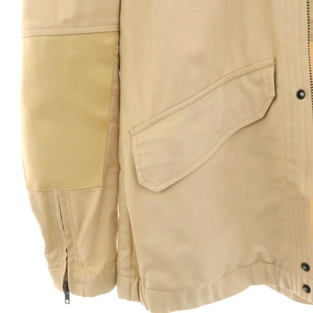 【中古】デンハム DENHAM コットン フーデッド ミリタリージャケット ベージュ【 サイズS 】【 状態ランクC 】【 メンズ 】 [CPD]