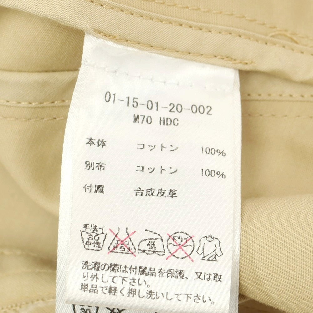 【中古】デンハム DENHAM コットン フーデッド ミリタリージャケット ベージュ【 サイズS 】【 状態ランクC 】【 メンズ 】 [CPD]
