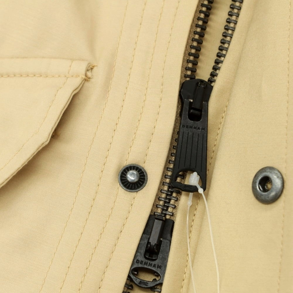 【中古】デンハム DENHAM コットン フーデッド ミリタリージャケット ベージュ【 サイズS 】【 状態ランクC 】【 メンズ 】 [CPD]