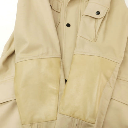 【中古】デンハム DENHAM コットン フーデッドミリタリージャケット ベージュ【 S 】【 状態ランクC 】【 メンズ 】