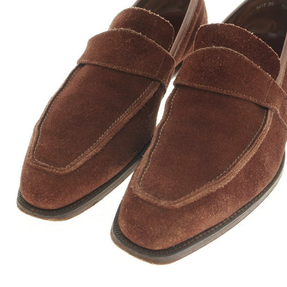 【中古】ジョージ クレバリー GEORGE CLEVERLEY スエード Uチップローファー ブラウン【 6 1/2 E 】【 状態ランクB 】【 メンズ 】