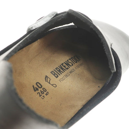 【中古】【未使用】ビルケンシュトック BIRKENSTOCK LONDON BS レザー サンダル ブラック【 26cm 】【 状態ランクS 】【 メンズ 】