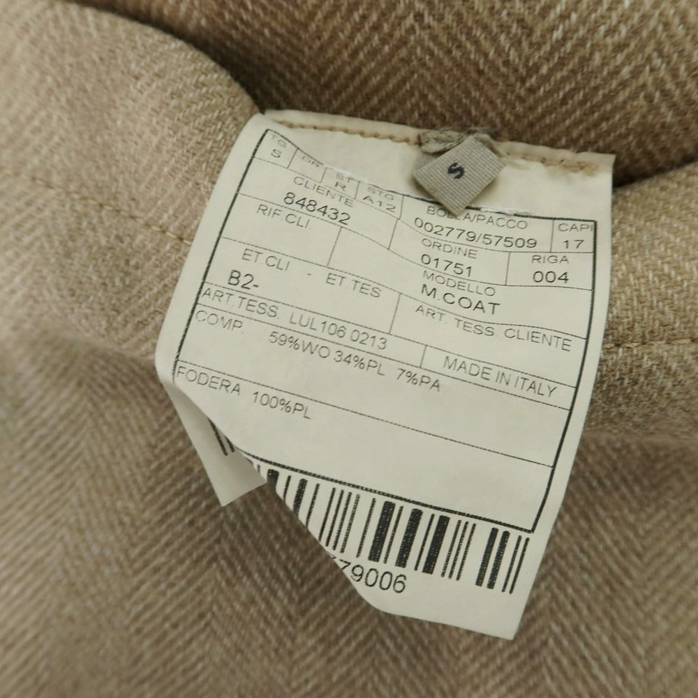 【中古】ボリオリ BOGLIOLI T.SUZUKI ウールポリエステル ダッフルコート カーキベージュ【 S 】【 状態ランクB 】【 メンズ 】