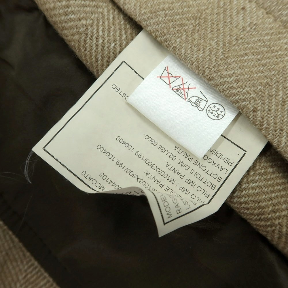 【中古】ボリオリ BOGLIOLI T.SUZUKI ウールポリエステル ダッフルコート カーキベージュ【 S 】【 状態ランクB 】【 メンズ 】