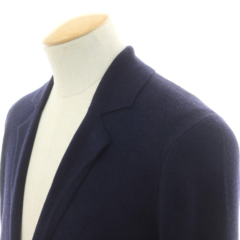 【中古】ブルックスブラザーズ Brooks Brothers ハイゲージウール ニットジャケット ダークネイビー【サイズS】【 状態ランクA 】【 メンズ 】[DPD]