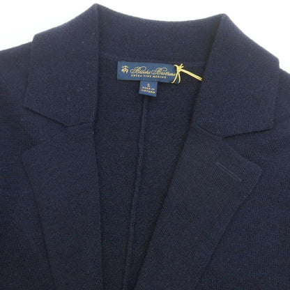 【中古】ブルックスブラザーズ Brooks Brothers ハイゲージウール ニットジャケット ダークネイビー【 S 】【 状態ランクA 】【 メンズ 】
