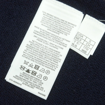 【中古】ブルックスブラザーズ Brooks Brothers ハイゲージウール ニットジャケット ダークネイビー【 S 】【 状態ランクA 】【 メンズ 】