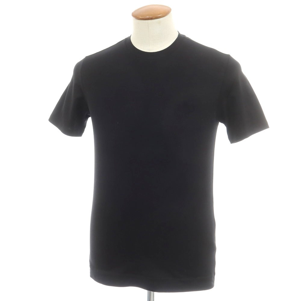 【中古】クルチアーニ CRUCIANI ストレッチ コットン クルーネック 半袖Ｔシャツ ブラック【 46 】【 状態ランクA 】【 メンズ 】