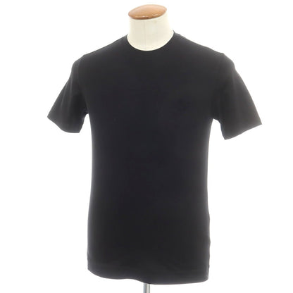 【中古】クルチアーニ CRUCIANI ストレッチ コットン クルーネック 半袖Ｔシャツ ブラック【 46 】【 状態ランクA 】【 メンズ 】