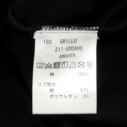 【中古】アンティーチポ　アンティチポ ANTICIPO コットン 半袖Ｔシャツ ブラック【 44 】【 状態ランクB 】【 メンズ 】