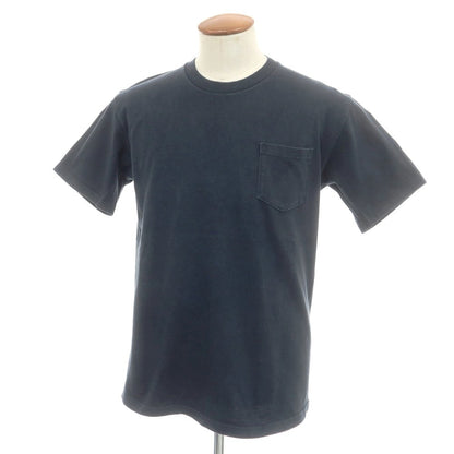 【中古】アナトミカ ANATOMICA コットン クルーネック ポケット 半袖Ｔシャツ ネイビー【 M 】【 状態ランクC 】【 メンズ 】