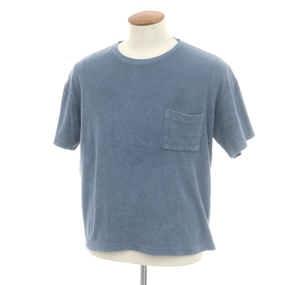 【中古】クロスクローゼット crossclothet コットン パイル クルーネック ポケット 半袖Ｔシャツ ブルー系【 2 】【 状態ランクC 】【 メンズ 】