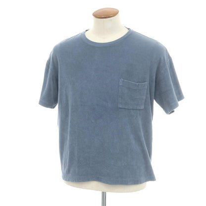 【中古】クロスクローゼット crossclothet コットン パイル クルーネック ポケット 半袖Ｔシャツ ブルー系【 2 】【 状態ランクC 】【 メンズ 】