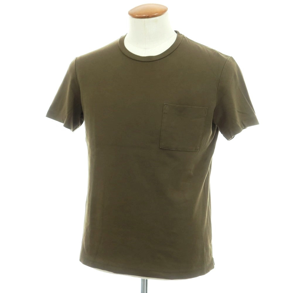 【中古】クロスクローゼット crossclothet コットン クルーネック ポケット 半袖Ｔシャツ オリーブ【 2 】【 状態ランクB 】【 メンズ 】
