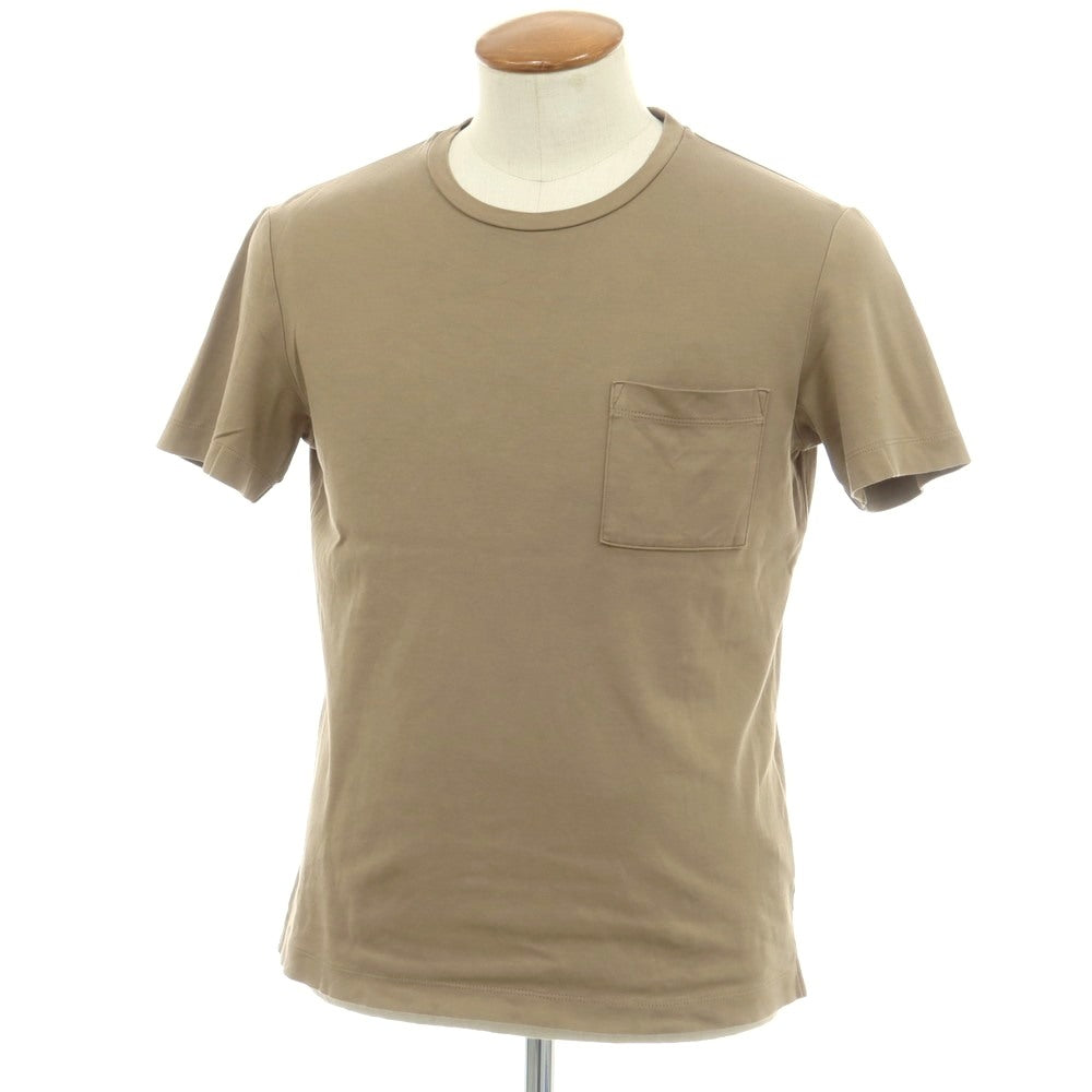 【中古】クロスクローゼット crossclothet コットン クルーネック ポケット 半袖Ｔシャツ ベージュ【 2 】【 状態ランクB 】【 メンズ 】