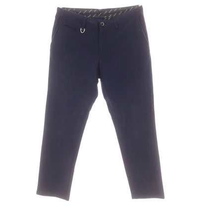 【中古】ソリード SOLIDO コットン系 ジャージー イージースラックスパンツ ネイビー【 表記なし（L位） 】【 状態ランクB 】【 メンズ 】