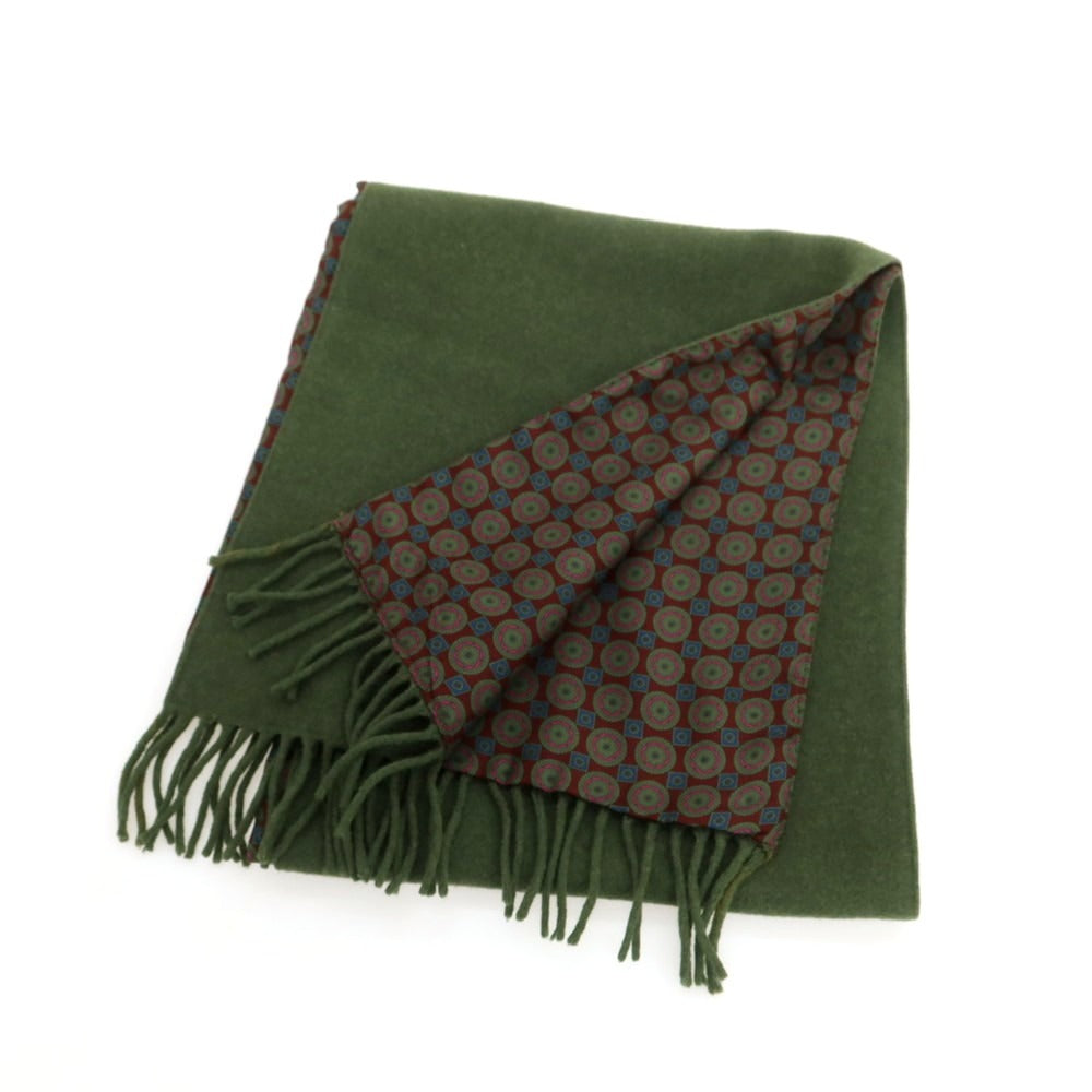 【中古】ジバンシィ GIVENCHY ウール シルク ストール オリーブ【 状態ランクB 】【 メンズ 】