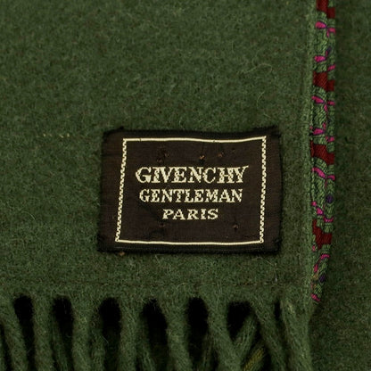 【中古】ジバンシィ GIVENCHY ウール シルク ストール オリーブ【 状態ランクB 】【 メンズ 】