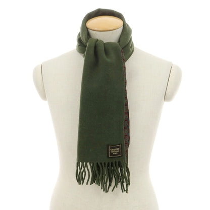 【中古】ジバンシィ GIVENCHY ウール シルク ストール オリーブ【 状態ランクB 】【 メンズ 】