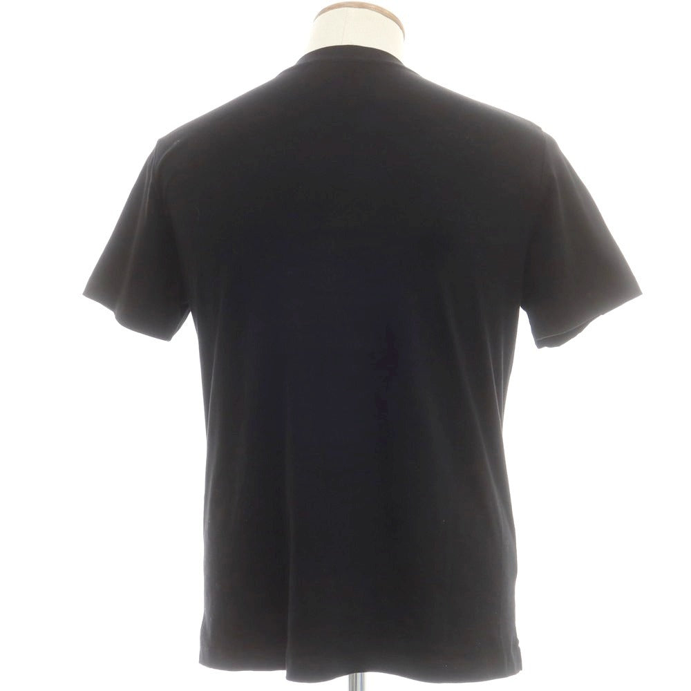 【中古】リブニール Revenir コットン クルーネック 半袖Ｔシャツ ブラック【 M 】【 状態ランクB 】【 メンズ 】