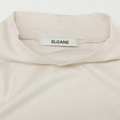 【中古】スローン SLOANE コットン ハイネック 長袖Ｔシャツ アイボリー【 4 】【 状態ランクB 】【 メンズ 】