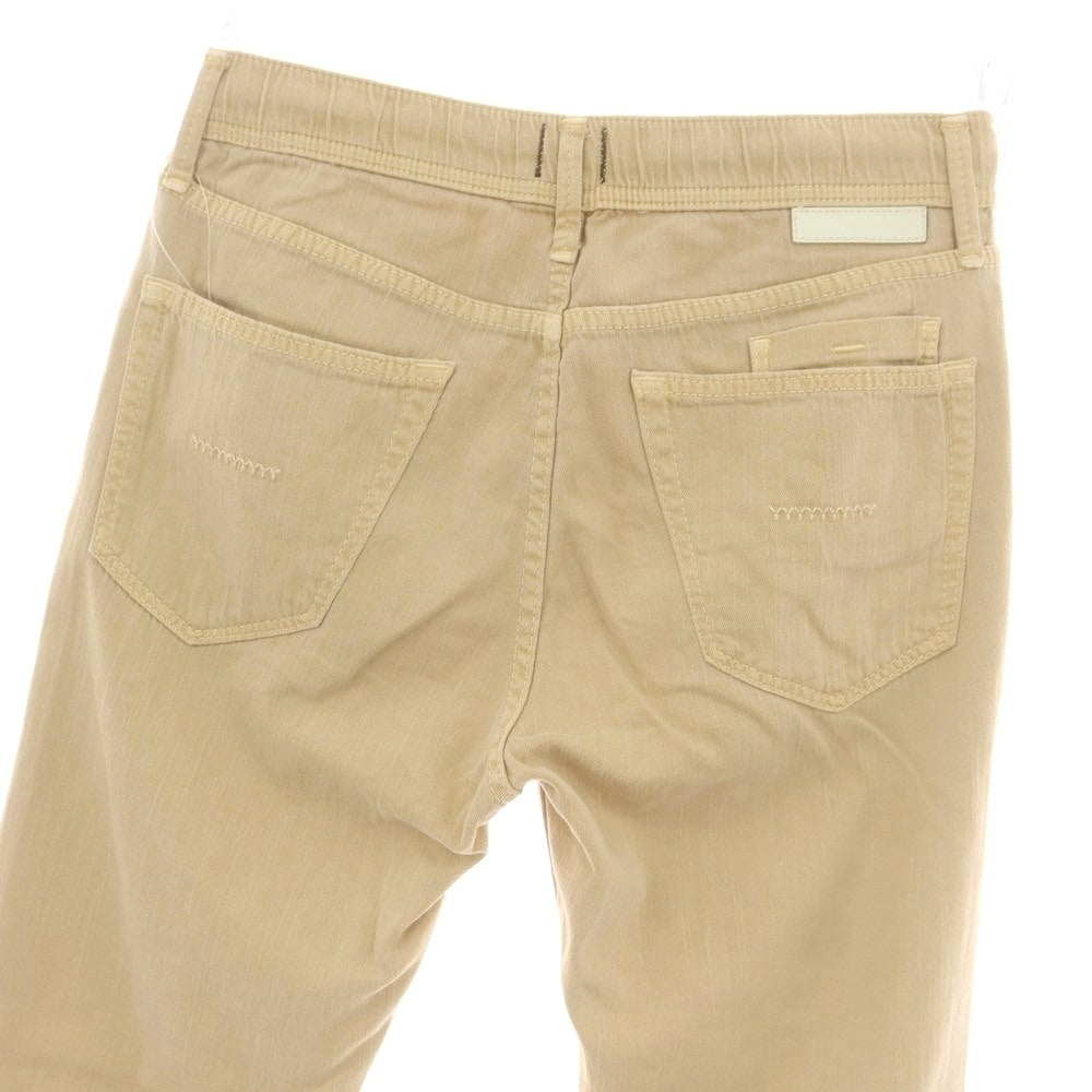 【中古】ヤヌーク YANUK ストレッチ コットンレーヨンリネン イージー 5ポケットパンツ ベージュ【 S 】【 状態ランクB 】【 メンズ 】