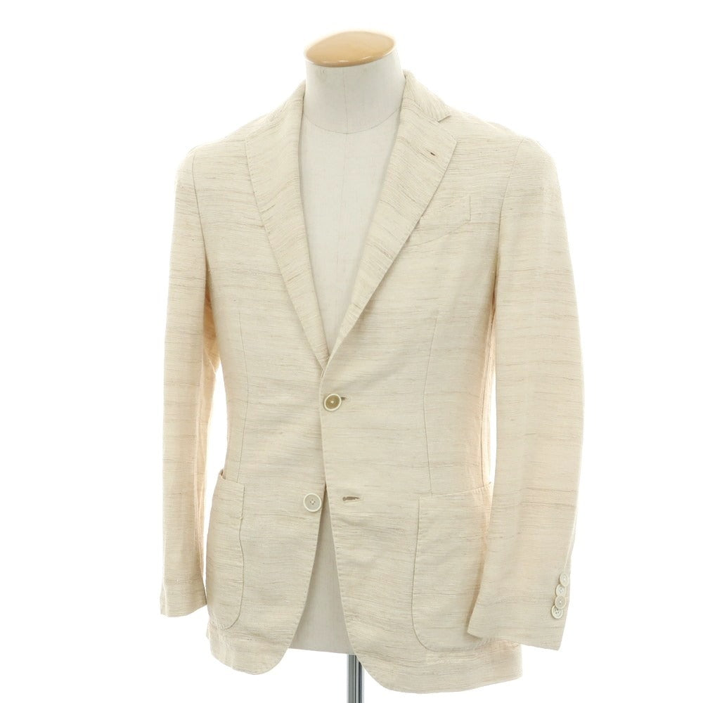 【中古】ラルディーニ LARDINI シルク カジュアルジャケット ベージュ【 42 】【 状態ランクB 】【 メンズ 】