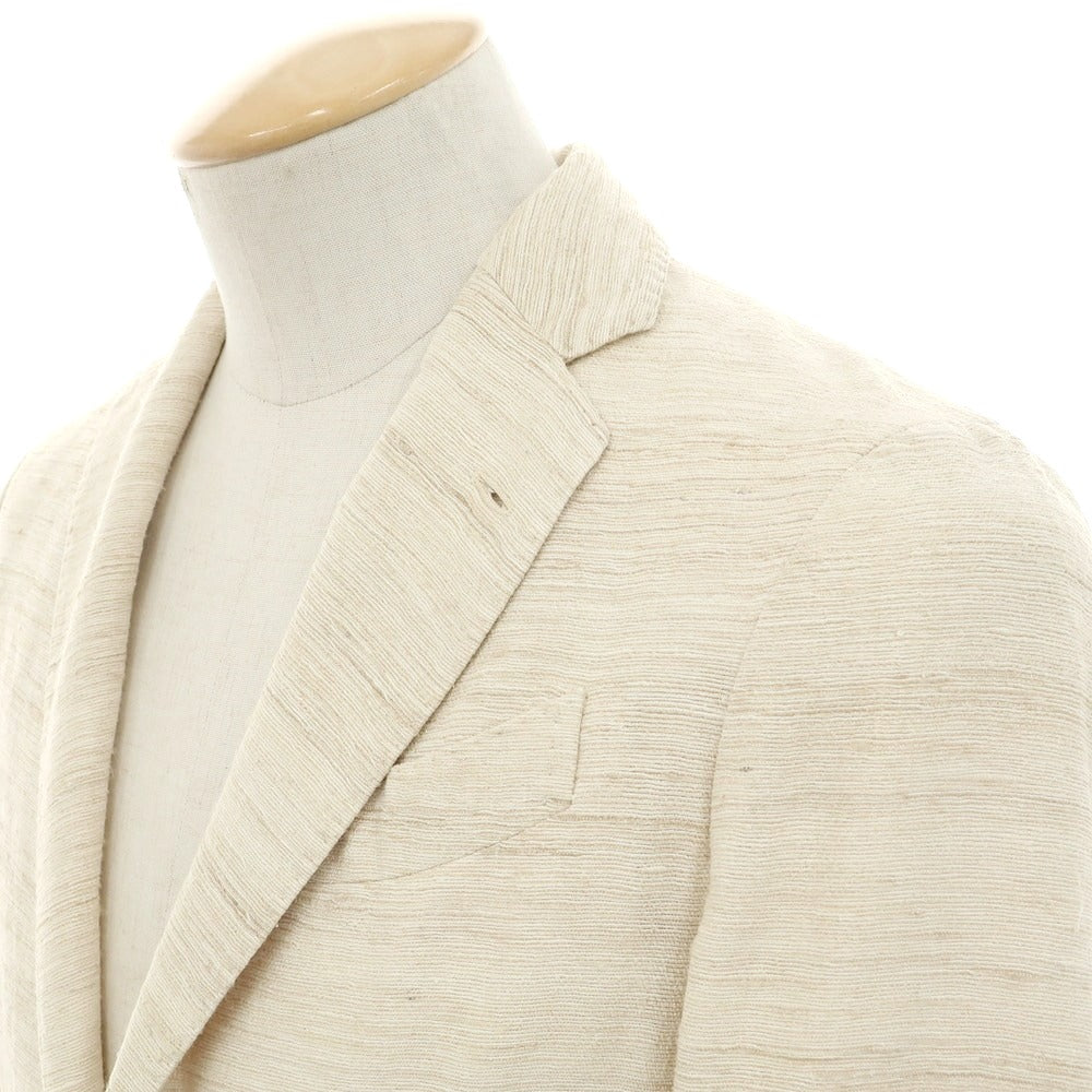 【中古】ラルディーニ LARDINI シルク カジュアルジャケット ベージュ【 42 】【 状態ランクB 】【 メンズ 】