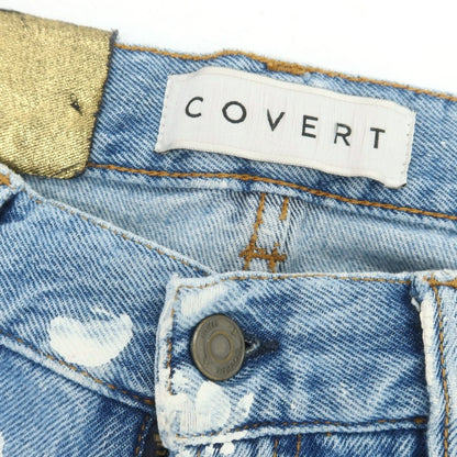 【中古】コーベルト COVERT ダメージ＆ペイント加工 コットン ジーンズ デニムパンツ ブルー【 表記なし（M位） 】【 状態ランクC 】【 メンズ 】