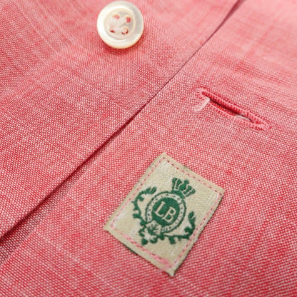 【中古】ルイジボレッリ ラグジュアリーヴィンテージ LUIGIBORRELLI LUXURY VINTAGE コットン ホリゾンタルカラー ドレスシャツ ピンク【 37 】【 状態ランクB 】【 メンズ 】