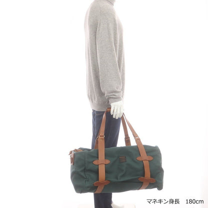 【中古】フィルソン FILSON ツイルコットン ボストンバッグ グリーンxライトブラウン【 状態ランクB 】【 メンズ 】