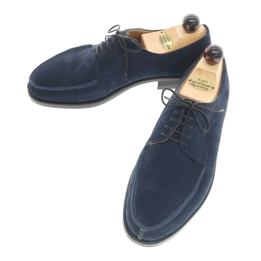 【中古】ヴァーシュ ヴォーシュ VASS スエード Uチップ ドレスシューズ ネイビー【 41 1/2 】【 状態ランクB 】【 メンズ 】