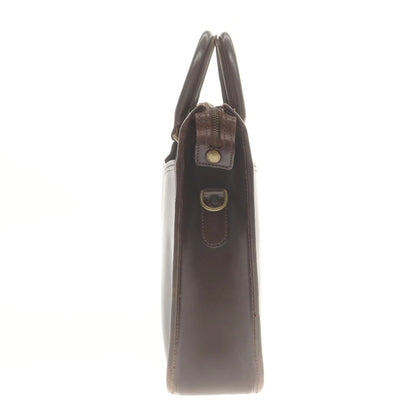【中古】エッティンガー ETTINGER ブライドルレザー ブリーフケース ダークブラウン【 状態ランクC 】【 メンズ 】