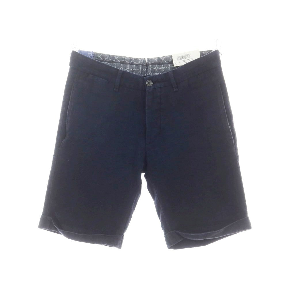 【中古】ラルディーニ LARDINI WHY NOT コットン ショートパンツ ネイビー【 30 】【 状態ランクB 】【 メンズ 】