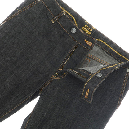 【中古】ハチゼロイチゼロゲッコー 8010 GEKKO ストレッチ コットン ジーンズ デニムパンツ ブラック【 31 】【 状態ランクA 】【 メンズ 】