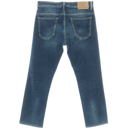 【中古】シビリア SIVIGLIA ストレッチ コットンポリエステル ジーンズ デニムパンツ ネイビー【 32 】【 状態ランクC 】【 メンズ 】