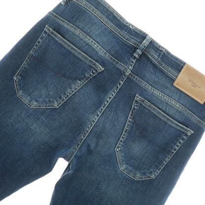 【中古】シビリア SIVIGLIA ストレッチ コットンポリエステル ジーンズ デニムパンツ ネイビー【 32 】【 状態ランクC 】【 メンズ 】