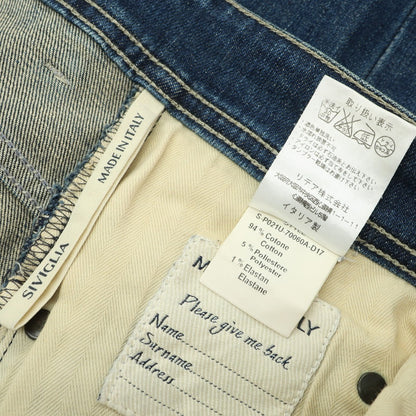 【中古】シビリア SIVIGLIA ストレッチ コットンポリエステル ジーンズ デニムパンツ ネイビー【 32 】【 状態ランクC 】【 メンズ 】