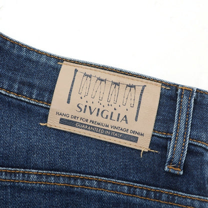【中古】シビリア SIVIGLIA ストレッチ コットン ジーンズ デニムパンツ ネイビー【 32 】【 状態ランクB 】【 メンズ 】