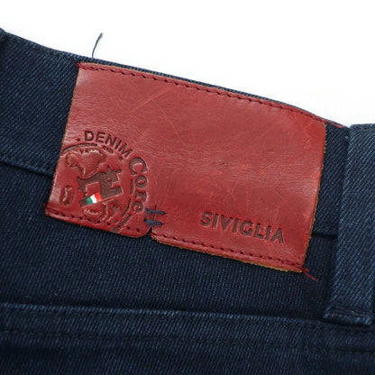 【中古】シビリア SIVIGLIA ストレッチ コットンポリエステルレーヨン デニムパンツ ネイビー【 32 】【 状態ランクB 】【 メンズ 】
