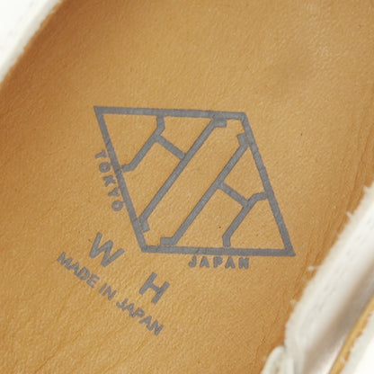 【中古】ダブルエイチ WH ホワイトレザー グルカサンダル ホワイト【 65 】【 状態ランクB 】【 メンズ 】